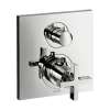Axor Citterio Thermostatic Trim With Volume Control And Diverter- Cross Handle In Chrome, 39725001