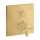 Axor Citterio Thermostatic Trim With Volume Control And Diverter- Cross Handle In Brushed Gold Optic, 39725251