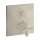 Axor Citterio Thermostatic Trim With Volume Control And Diverter- Cross Handle In Brushed Nickel, 39725821