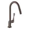 Axor Citterio Higharc Kitchen Faucet 2-Spray Pull-Down, 1.75 Gpm In Brushed Black Chrome, 39835341