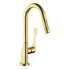 Axor Citterio Prep Kitchen Faucet 2-Spray Pull-Down, 1.75 Gpm In Brushed Gold Optic, 39836251