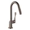 Axor Citterio Prep Kitchen Faucet 2-Spray Pull-Down, 1.75 Gpm In Brushed Black Chrome, 39836341
