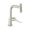 Axor Citterio Kitchen Faucet Select 2-Spray Pull-Out, 1.5 Gpm In Steel Optic, 39856801