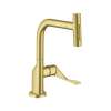 Axor Citterio Kitchen Faucet Select 2-Spray Pull-Out, 1.75 Gpm In Brushed Gold Optic, 39863251