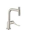 Axor Citterio Kitchen Faucet Select 2-Spray Pull-Out, 1.75 Gpm In Stainless Steel Optic, 39863801