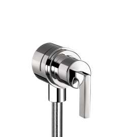 Axor Citterio Wall Outlet With Check Valves And Volume Control, Lever Handle In Chrome, 39882001
