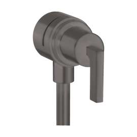 Axor Citterio Wall Outlet With Check Valves And Volume Control, Lever-Handle In Brushed Black Chrome, 39882341