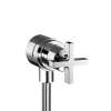 Axor Citterio Wall Outlet With Check Valves And Volume Control, Cross-Handle In Chrome, 39883001