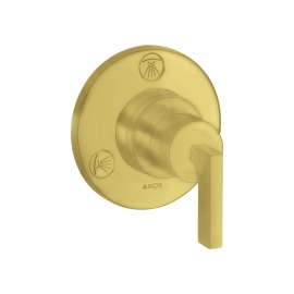 Axor Citterio Diverter Trim Trio/Quattro In Brushed Gold Optic, 39931251