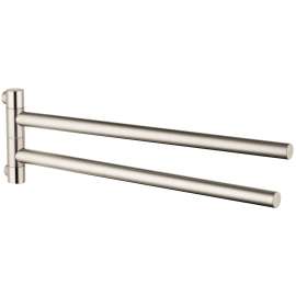 Axor Starck Dual Towel Bar In Brushed Nickel, 40820820