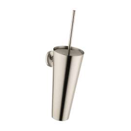 Axor Starck Toilet Brush With Holder Wall-Mounted In Brushed Nickel, 40835820