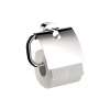 Axor Uno Toilet Paper Holder With Cover In Chrome, 41538000