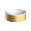 Axor Suite Sinks Round Sink Without Overflow, 11 3/4" In Brushed Gold Optic, 42000250