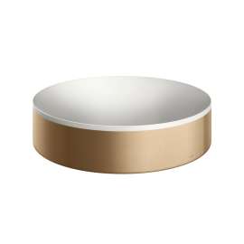 Axor Suite Sinks Round Sink Without Overflow, 15 3/4" In Brushed Bronze, 42001140