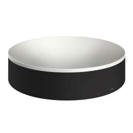 Axor Suite Sinks Round Sink Without Overflow, 15 3/4" In Matte Black, 42001670