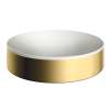 Axor Suite Sinks Round Sink Without Overflow, 15 3/4" In Polished Gold Optic, 42001990