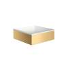Axor Suite Sinks Square Sink Without Overflow, 11 1/4" X 11 1/4" In Brushed Gold Optic, 42002250