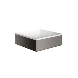 Axor Suite Sinks Square Sink Without Overflow, 11 1/4" X 11 1/4" In Polished Black Chrome, 42002330
