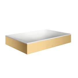 Axor Suite Sinks Square Sink Without Overflow, 23 5/8" X 15 3/4" In Brushed Gold Optic, 42004250