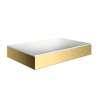 Axor Suite Sinks Square Sink Without Overflow, 23 5/8" X 15 3/4" In Polished Gold Optic, 42004990