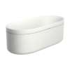 Axor Suite Tubs Round With Pop-Up Drain, 74 1/8" In Brushed Bronze, 42005140
