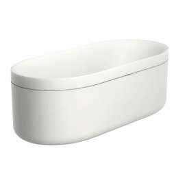 Axor Suite Tubs Round With Pop-Up Drain, 74 1/8" In Brushed Black Chrome, 42005340