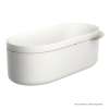 Axor Suite Tubs Round With Pop-Up Drain, 74 1/8" In Brushed Nickel, 42005820
