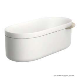Axor Suite Tubs Round With Pop-Up Drain, 74 1/8" In Brushed Nickel, 42005820