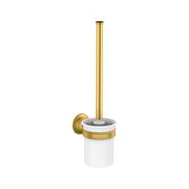 Axor Montreux Toilet Brush With Holder Wall-Mounted In Brushed Gold Optic, 42035250