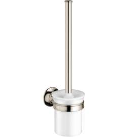 Axor Montreux Toilet Brush With Holder, Wall-Mounted In Polished Nickel, 42035830