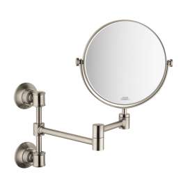 Axor Montreux Shaving Mirror In Brushed Nickel, 42090820