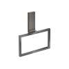 Axor Universal Rectangular Towel Ring In Polished Black Chrome, 42623330