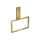 Axor Universal Rectangular Towel Ring In Polished Gold Optic, 42623990