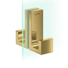 Axor Universal Rectangular Shower Door Handle In Polished Gold Optic, 42639990