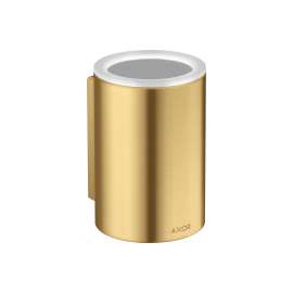 Axor Universal Circular Toothbrush Tumbler In Brushed Gold Optic, 42804250