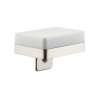 Axor Universal Softsquare Soap Dispenser With Shelf In Brushed Nickel, 42819820
