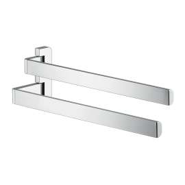 Axor Universal Softsquare Dual Towel Bar In Chrome, 42821000