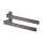 Axor Universal Softsquare Dual Towel Bar In Brushed Black Chrome, 42821340