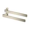 Axor Universal Softsquare Dual Towel Bar In Polished Nickel, 42821830