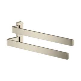 Axor Universal Softsquare Dual Towel Bar In Polished Nickel, 42821830