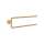 Axor Universal Circular Double Towel Bar, 20" In Brushed Gold Optic, 42822250
