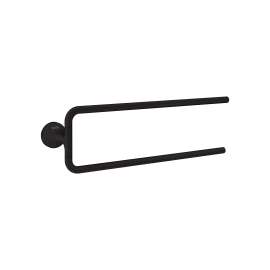 Axor Universal Circular Double Towel Bar, 20" In Matte Black, 42822670