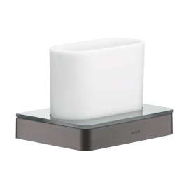 Axor Universal Softsquare Tumbler In Brushed Black Chrome, 42834340