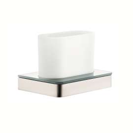 Axor Universal Softsquare Tumbler In Brushed Nickel, 42834820