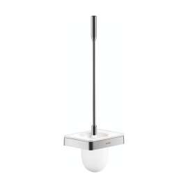 Axor Universal Softsquare Toilet Brush With Holder Wall-Mounted In Chrome, 42835000