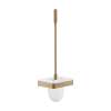 Axor Universal Softsquare Toilet Brush With Holder Wall-Mounted In Brushed Bronze, 42835140