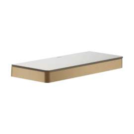 Axor Universal Softsquare Shelf 12" In Brushed Bronze, 42838140