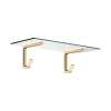 Axor Universal Softsquare Towel Shelf With Robe Hooks In Brushed Bronze, 42842140