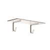 Axor Universal Softsquare Towel Shelf With Robe Hooks In Polished Nickel, 42842830