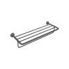 Axor Universal Circular Towel Rack, 24" In Brushed Black Chrome, 42843340